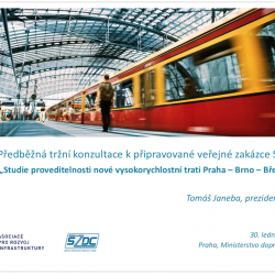 Předběžná tržní konzultace k VRT Praha – Brno – Břeclav