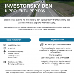 Investorský den projektu PPP D35